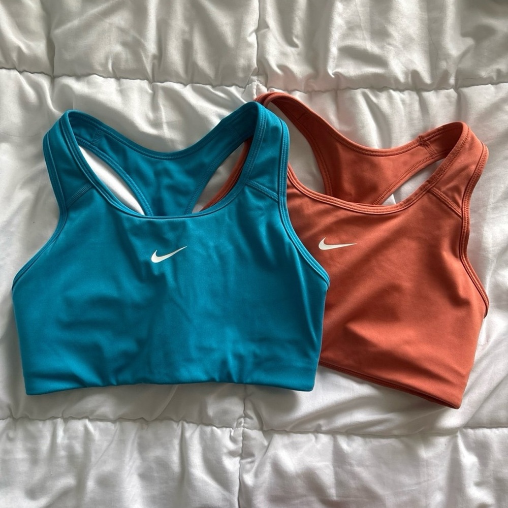nike swoosh medium support padded sports bra set